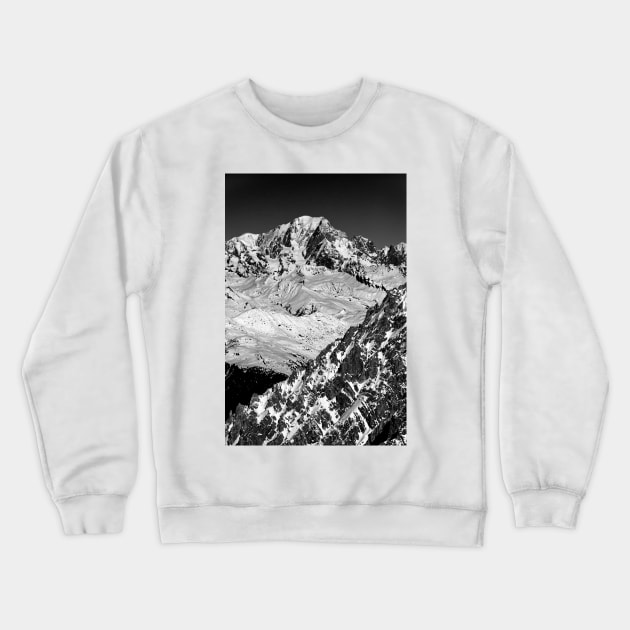 Mont Blanc Meribel French Alps France Crewneck Sweatshirt by Andy Evans Photos